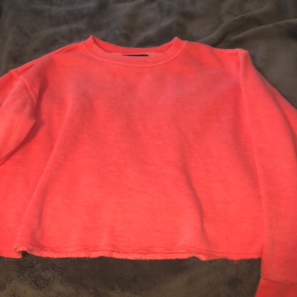 cropped american eagle sweatshirt
